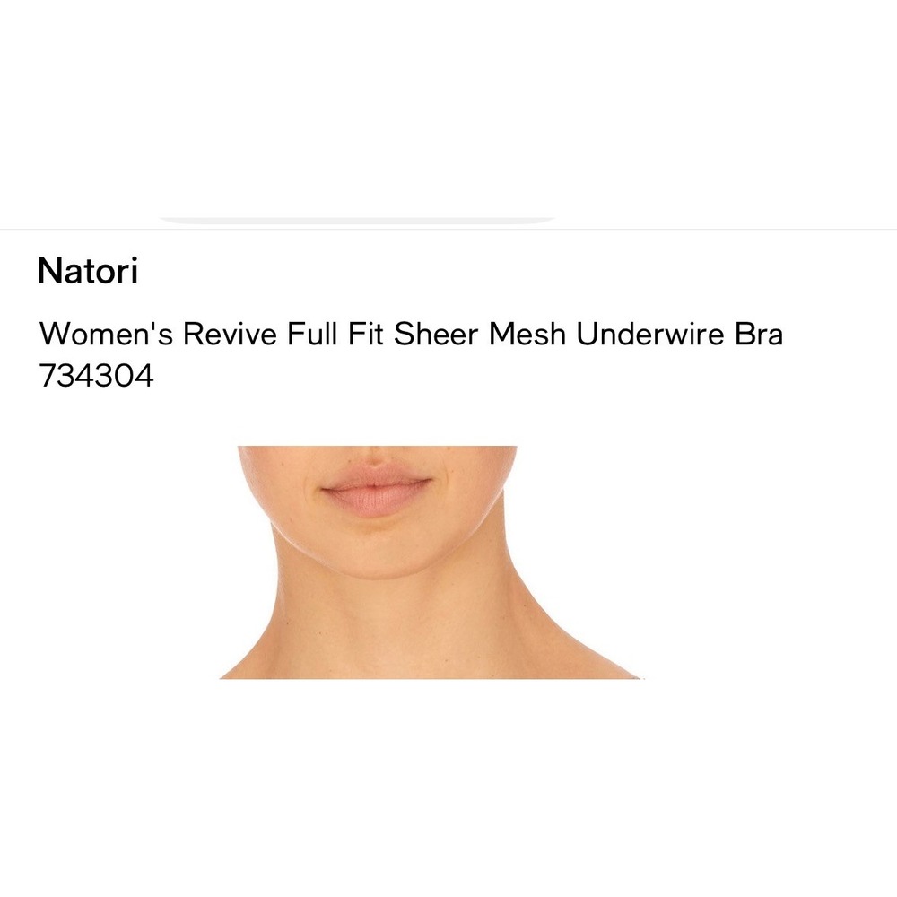 Natori Revive Full Fit Sheer Mesh Underwire Bra Cafe Beige 734304 36DD - Picture 2 of 8